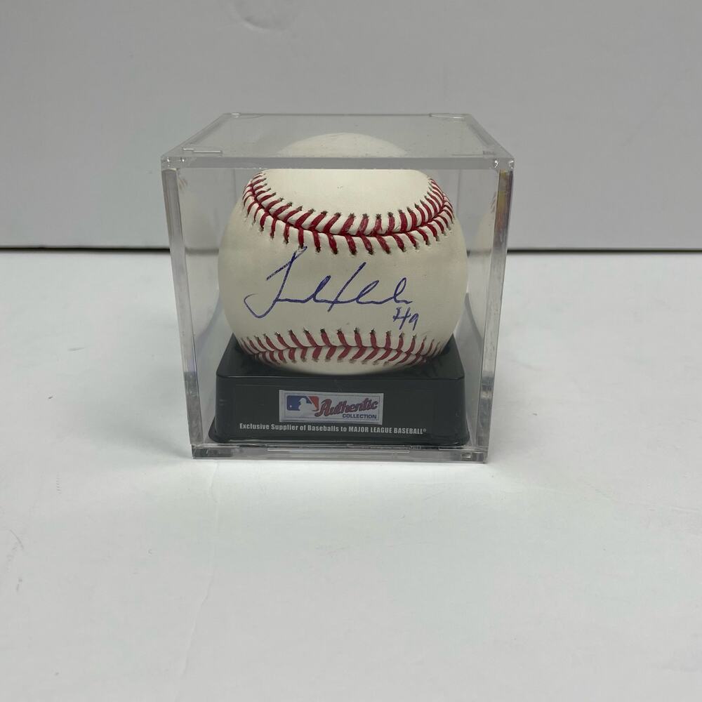 EUC – STL Cardinals 2020 #49 Jordan Hicks Signed Baseball – COA Included